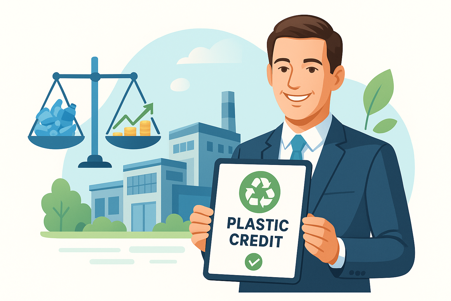 Grafico che confronta l'ascesa dei carbon credit con il potenziale futuro dei plastic credit.